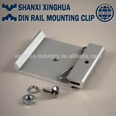 Aluminum DIN rail mounting clips